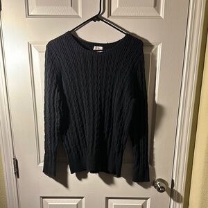Black Cable Knit Sweater